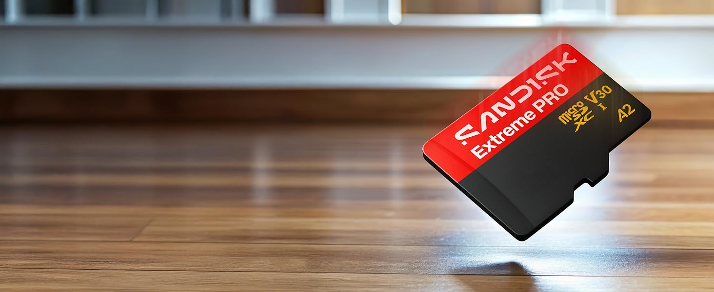 Карта пам'яті SanDisk Extreme PRO microSDXC 512 GB UHS-I (до 250 МБ/с, V30, U3, A2) з SD-адаптером для 4K/5K UHD