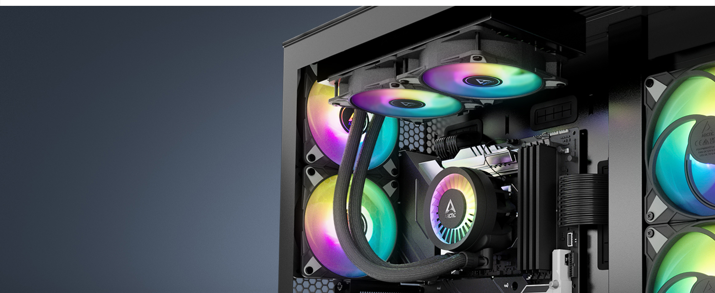Система водяного охолодження ARCTIC Liquid Freezer III 280 A-RGB для ПК, Intel & AMD, білий колір