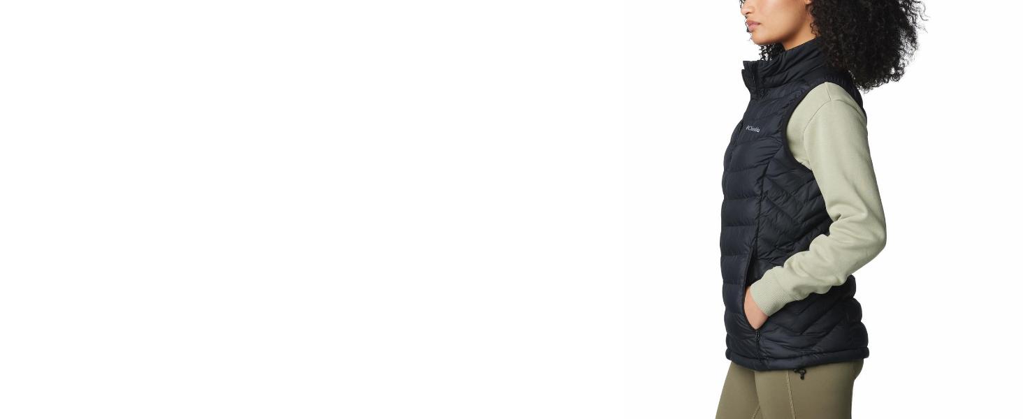 Колубія Powder Lite Vest - тепла степвеста для жінок (XL, Чорний)