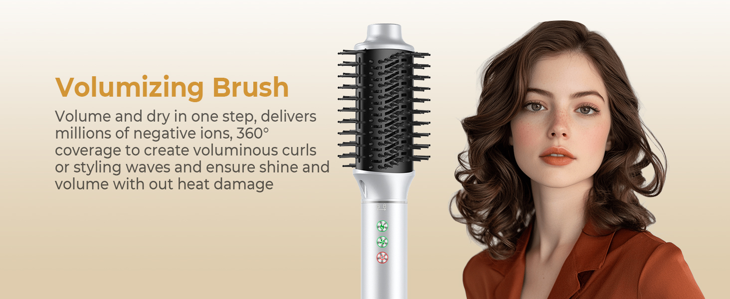 OKWRAP Airstyler Hair Styler Set 7 в 1: Фен, плойка, щітка для волосся, іонізація, 110000 об/хв, тиха робота