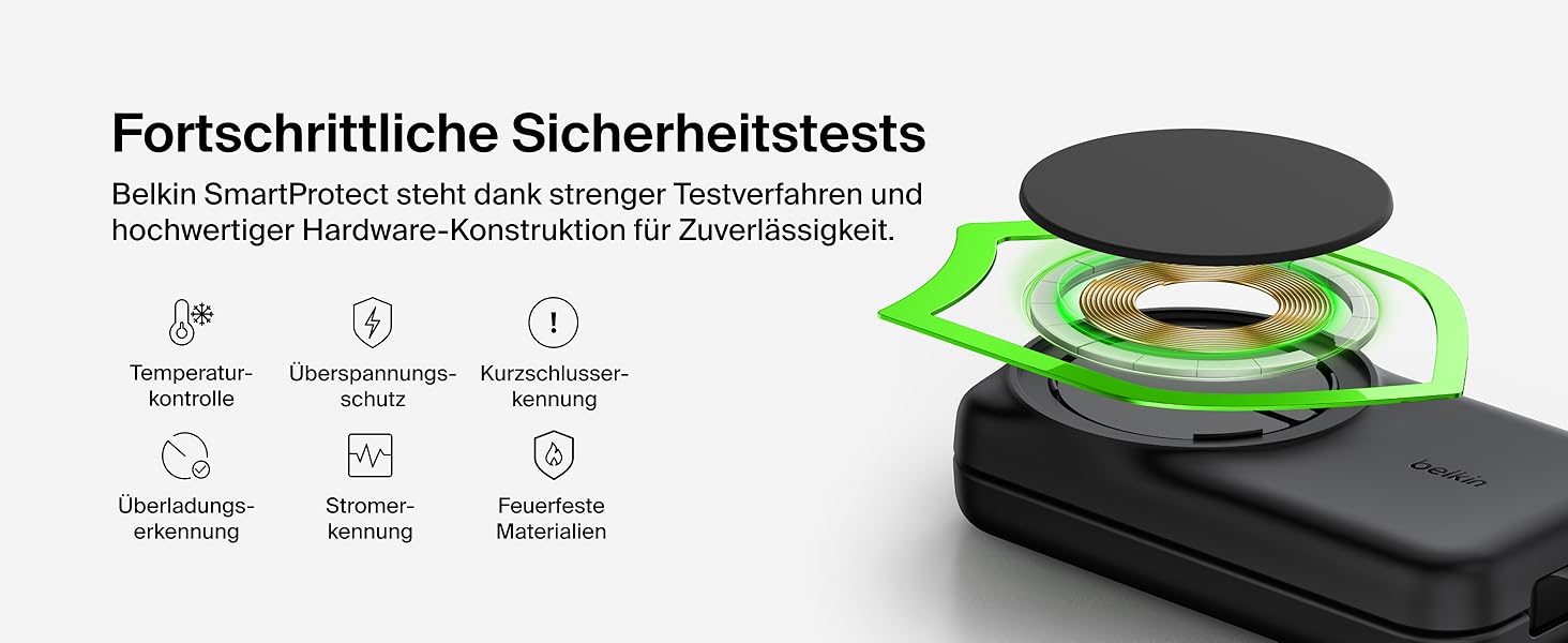 Зарядний станція Belkin UltraCharge 3 в 1 з Qi2.2, 25W, сумісна з MagSafe, для iPhone, AirPods, Apple Watch, Pixel, з адаптером 45W - Чорний