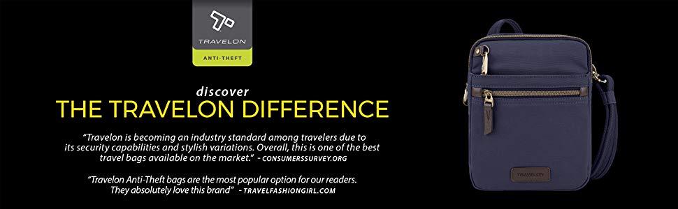 Сумка-тоут Travelon Anti-Theft Courier Small - захист від крадіжок, унісекс
