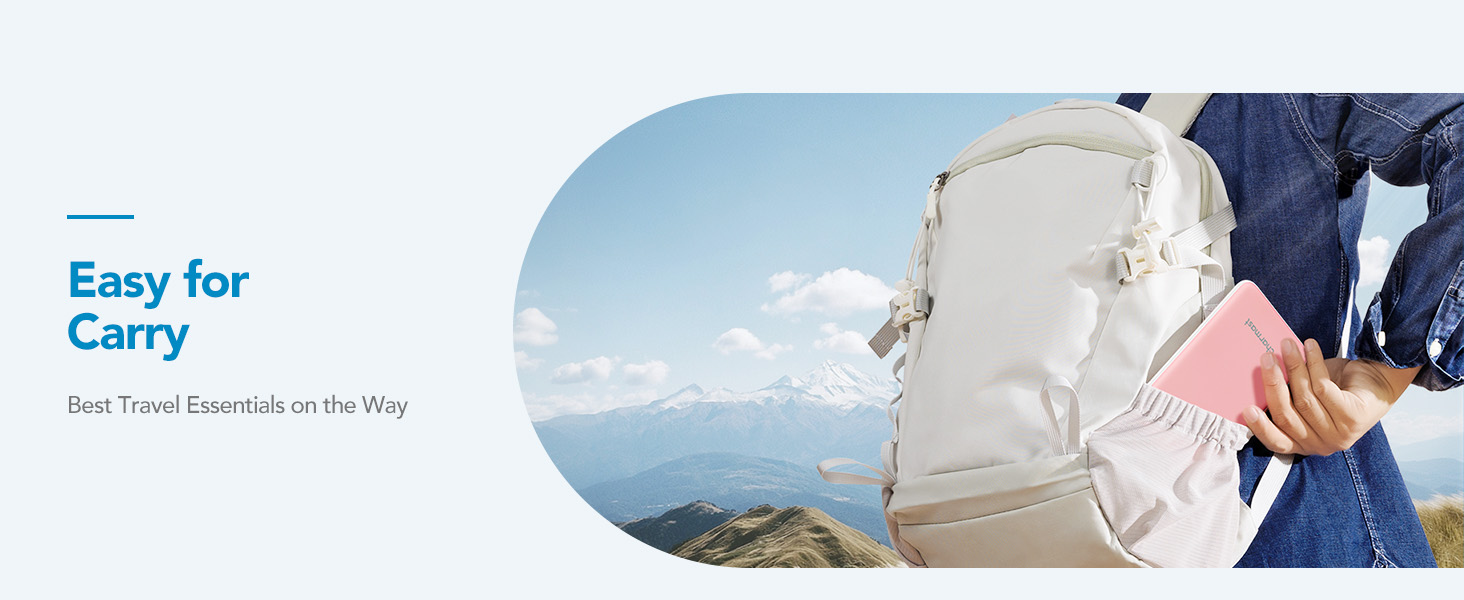 Power Bank Charmast 26800mAh з 4 виходами та 3 входами, USB-C, для iPhone, iPad, Samsung, чорний