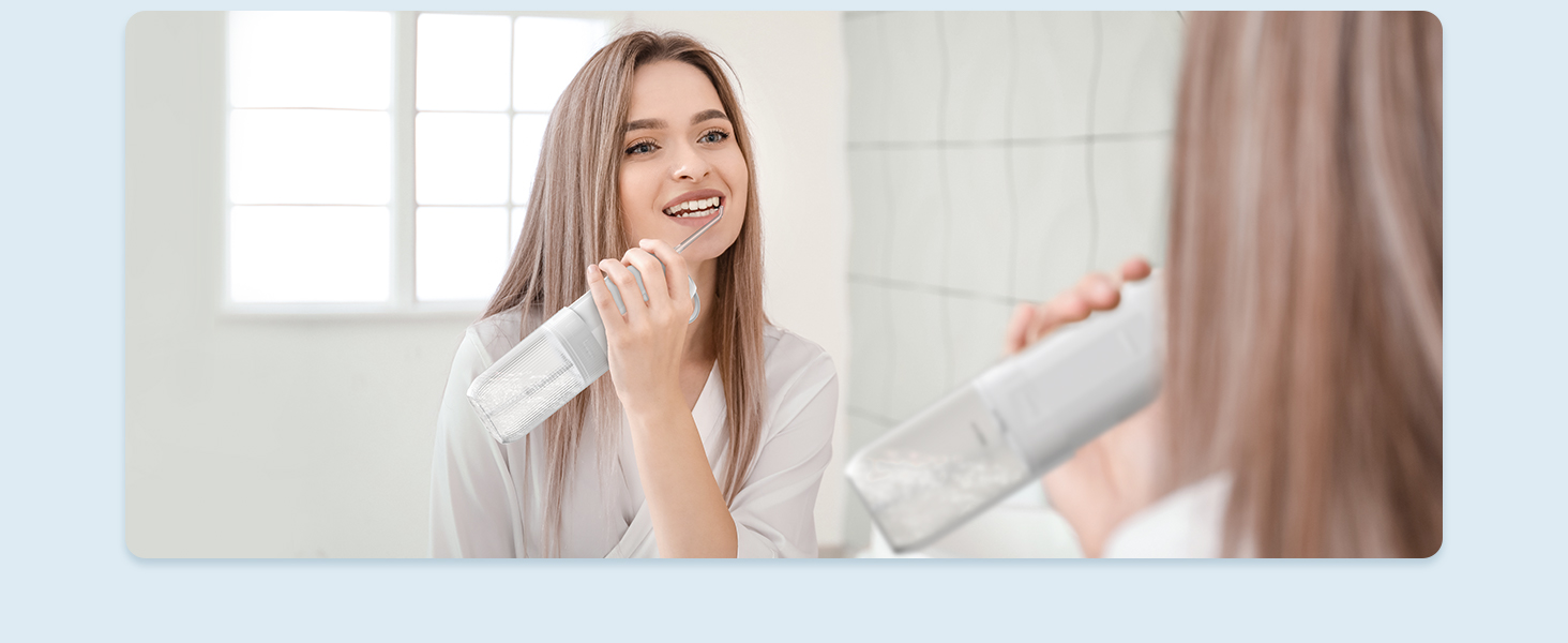 Портативний ірригатор Oralneed Mini Munddusche: 3 режими, IPX7, для дому та подорожей