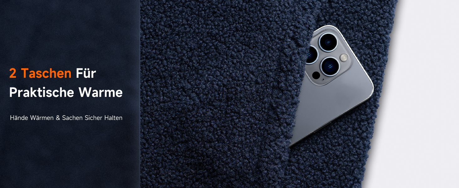 LABCOOL Тепла жилетка з підігрівом - чоловіча та жіноча жилетка з флісу - USB-підігрів з акумулятором 10000mAh - 6 зон підігріву з 3 рівнями температури - можна прати в пральній машині, розмір M, синій