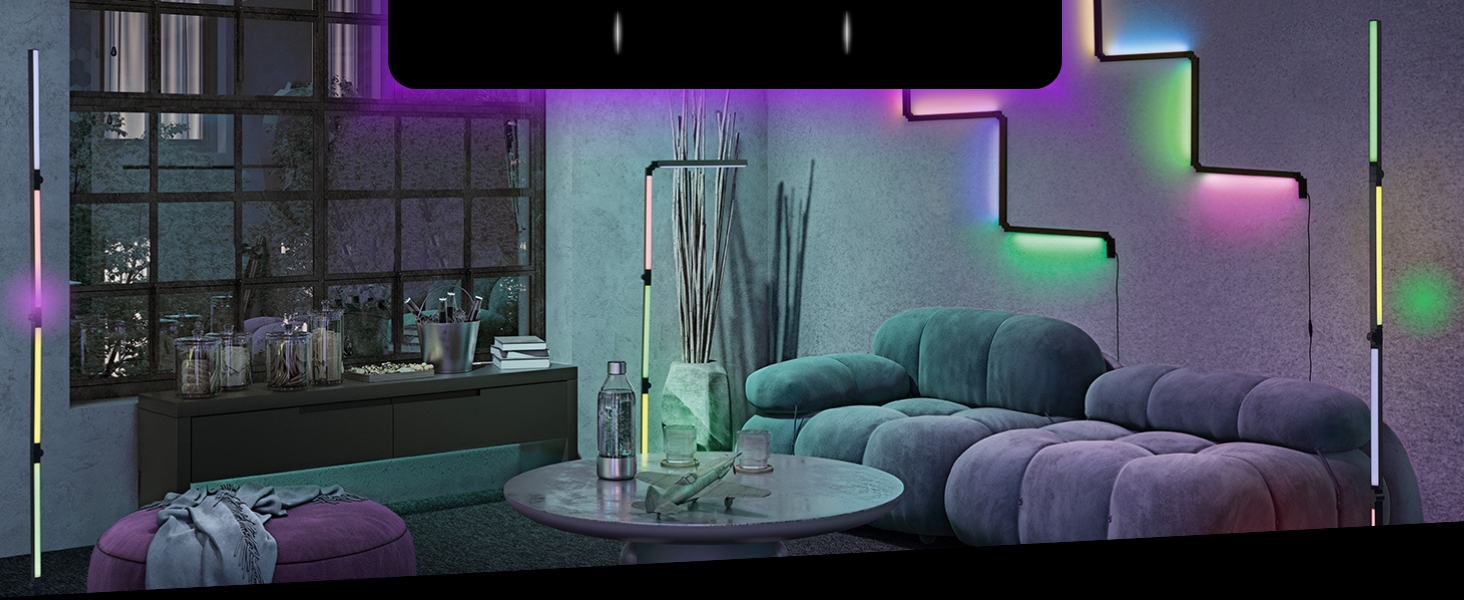 LED-стійка LEDVANCE SMART+ WIFI, 140 см, білий колір, 14 Вт, 1170 лм, регульоване світло, диммування, керування через додаток, 2700-6500K, функція музичного ритму