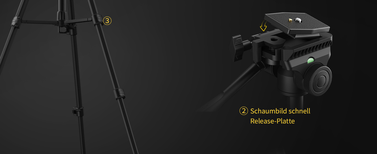 Штатив для камери RALENO Stabile, 152 см, з сумкою. Легкий та міцний штатив для професійних фотографів та відеозйомки з тримачем для телефону iPhone. Модель TP-40