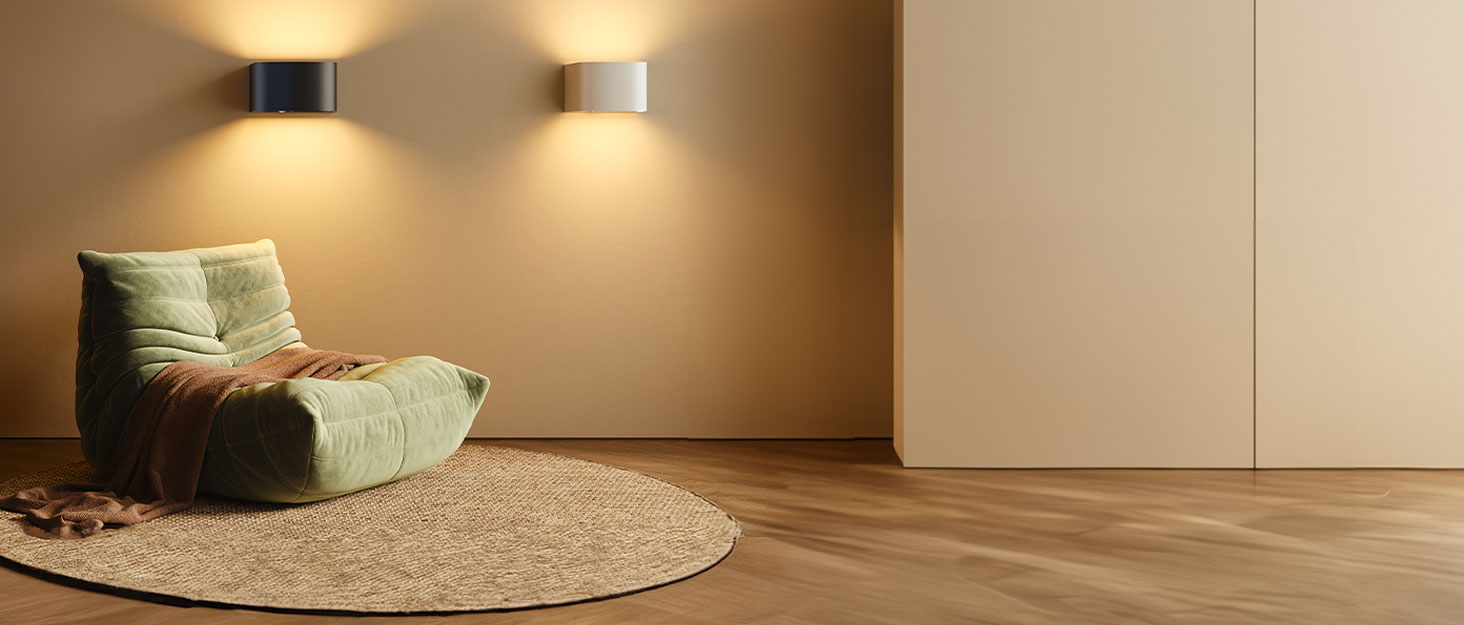 LED-стінна лампа FULEN з датчиком руху, пультом ДУ, 3 кольори, регулювання яскравості, 2 шт.