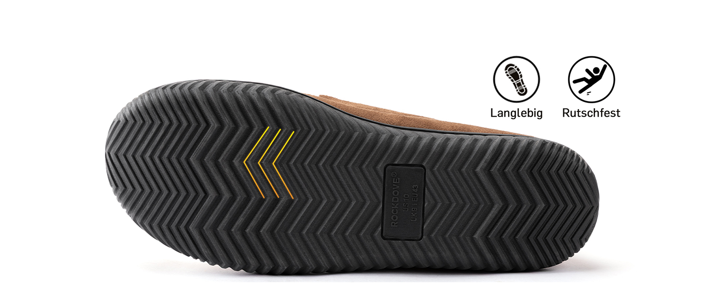 Чоловічі домашні тапочки RockDove Alexander з дихаючим фетровим підкладкою та антиковзкою підошвою з піни EVA, 42 EU, Колір: Вугільний