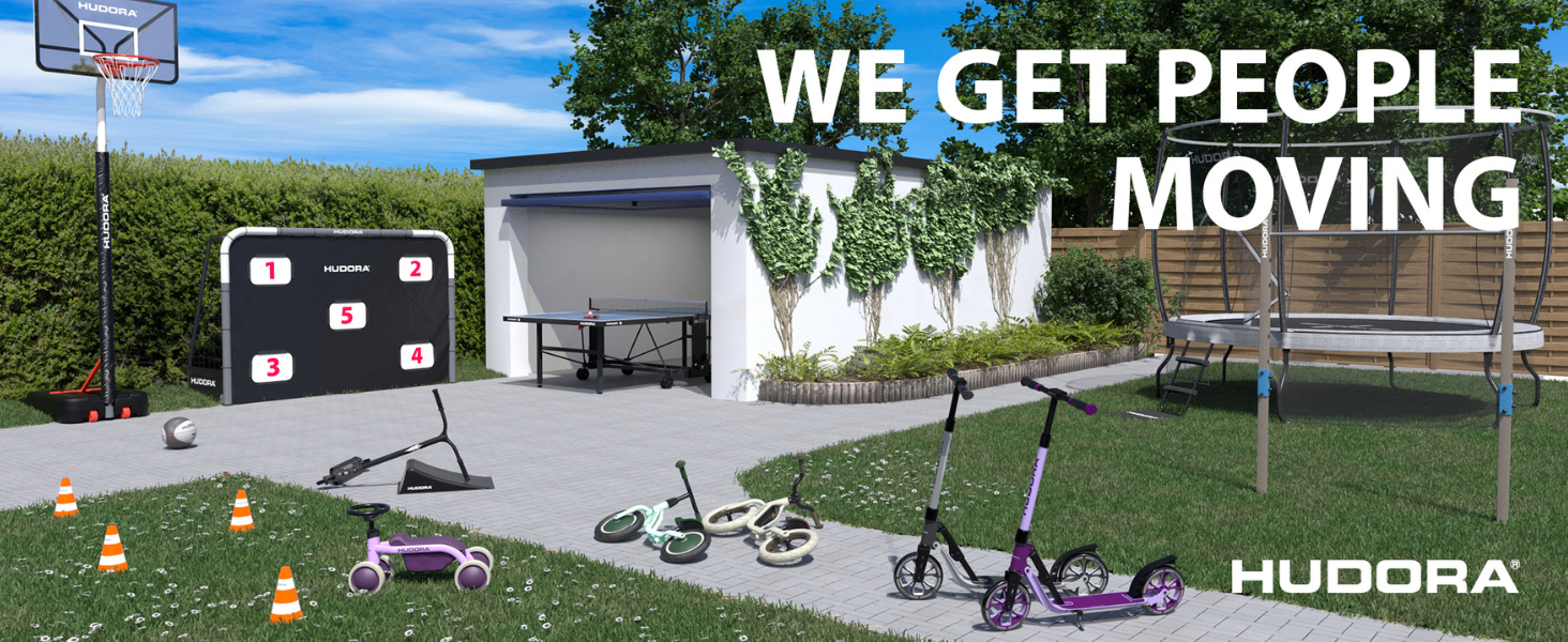 Набір для настільного тенісу Hudora Friends: 4 ракетки та 8 м'ячів - комплект для гри