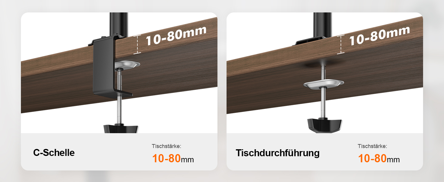 Кріплення для монітора GRIFEMA на 2 монітори, 13-27 дюймів, регульоване, поворотне, нахильне, VESA 75/100mm, GB2001A-2