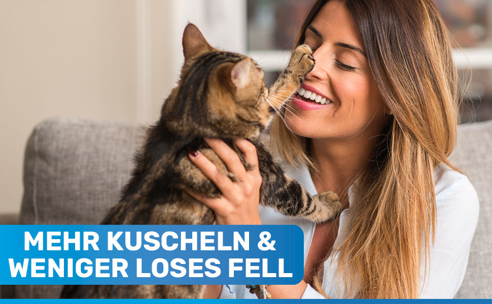 Щітка для котів та собак BluePet 2.0 для короткошерстих порід, видаляє відмерле волосся та підшерсток. Ідеальна для сезонного линяння.