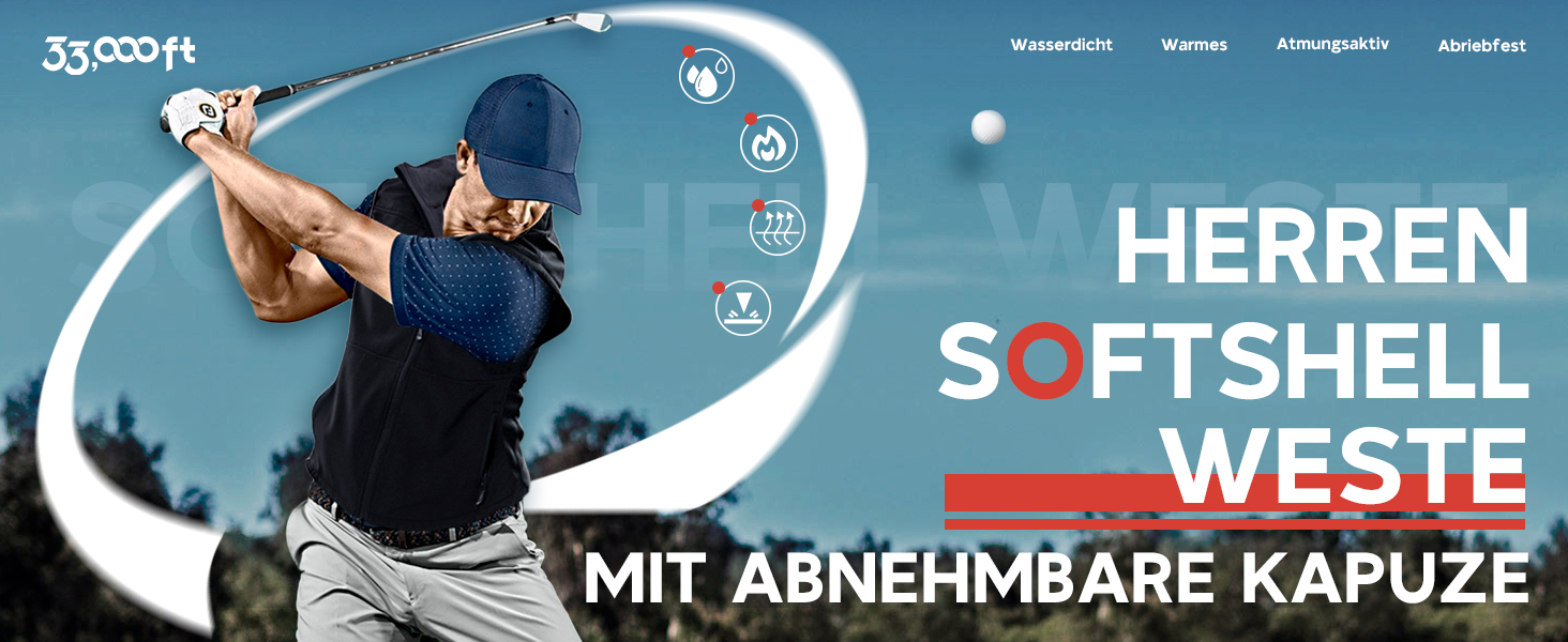 Чоловіча тепла жилетка Softshell з капюшоном, чорна XXL - водонепроникна, без рукавів