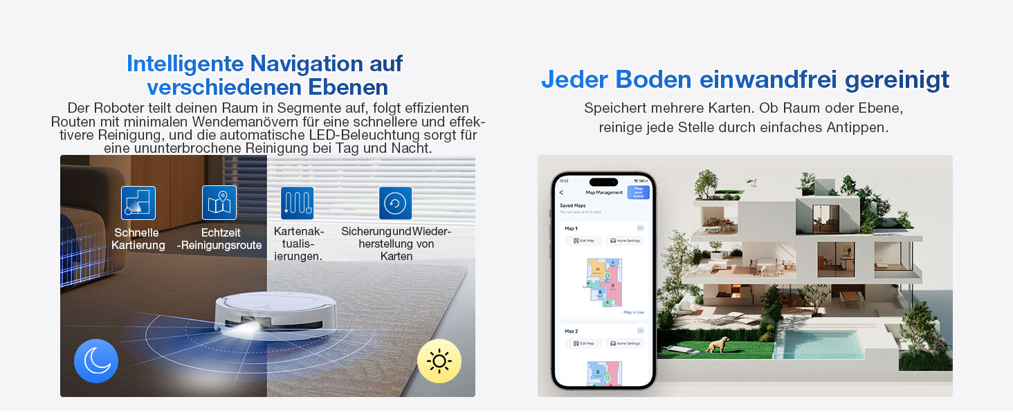 Робот-пилосос ECOVACS DEEBOT T80 Omni з функцією миття підлоги, 18000 Па, OZMO Roller, автоматичне миття мопів, ZeroTangle 3.0, миття гарячою водою (40-75°C), білий