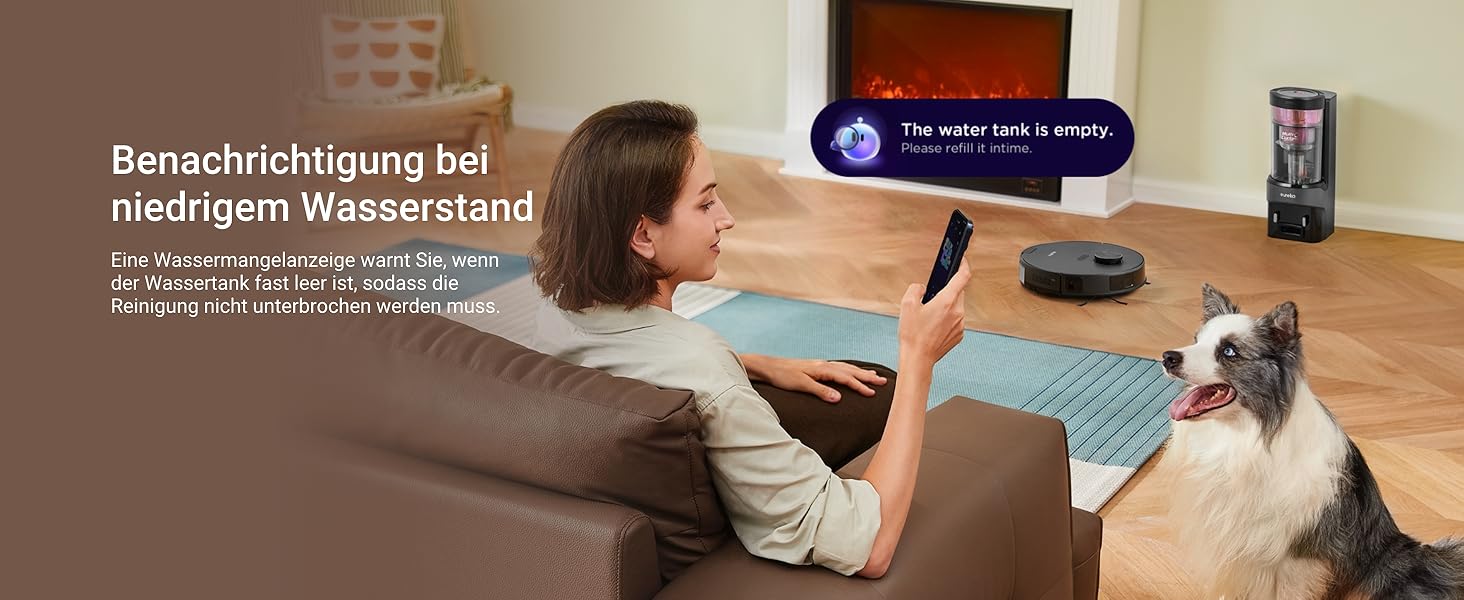 Робот-пилосос EUREKA E20 Plus чорного кольору з функцією миття підлоги, LiDAR-навігація, 4000Pa, автопідняття мопа, керування через додаток та голосовий помічник, ідеально для видалення шерсті тварин