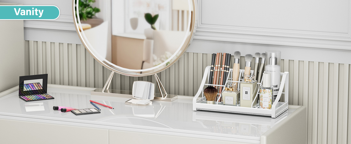 Toothbrush Holder, Instant Organizer – Bathroom Countertop Organizer, Kids, Electric Toothbrush & Toothpaste Holder – 7 Compartments, Bathroom Sink Accessories, Storage