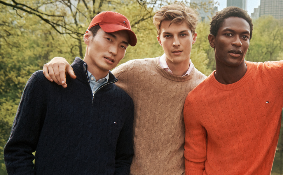 Чоловіча сумка-месенджер Tommy Hilfiger Woven Mini Reporter з зовнішньою кишенею, чорна