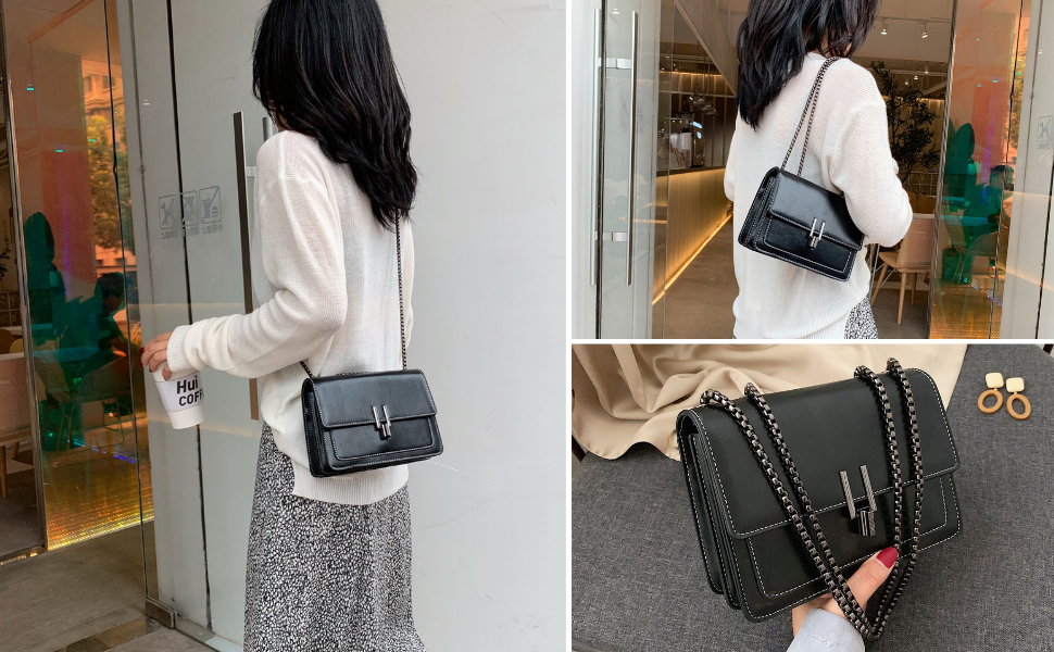 Сумка жіноча Travistar через плече: ланцюжок, кросбоді, вечірня, міська, шкіряна (K077-зелений)