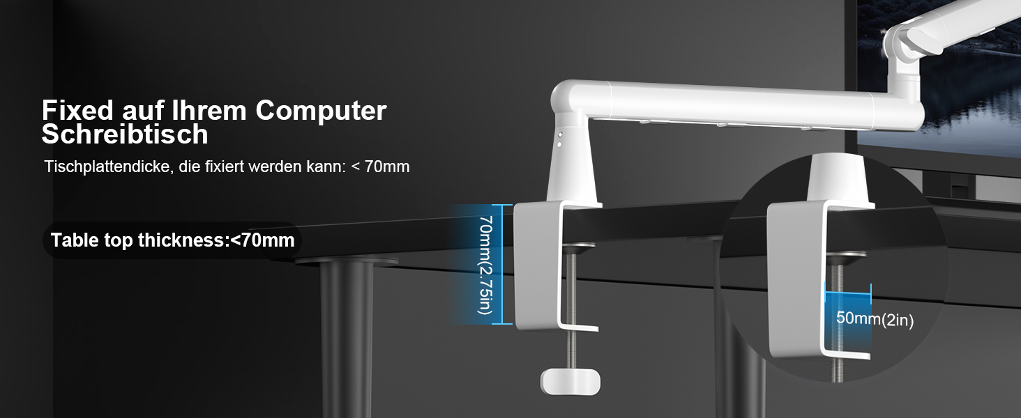 Кріплення для мікрофону Aokeo AK-55 – низькопрофільний тримач для HyperX, Elgato, Shure, Blue Yeti та інших мікрофонів