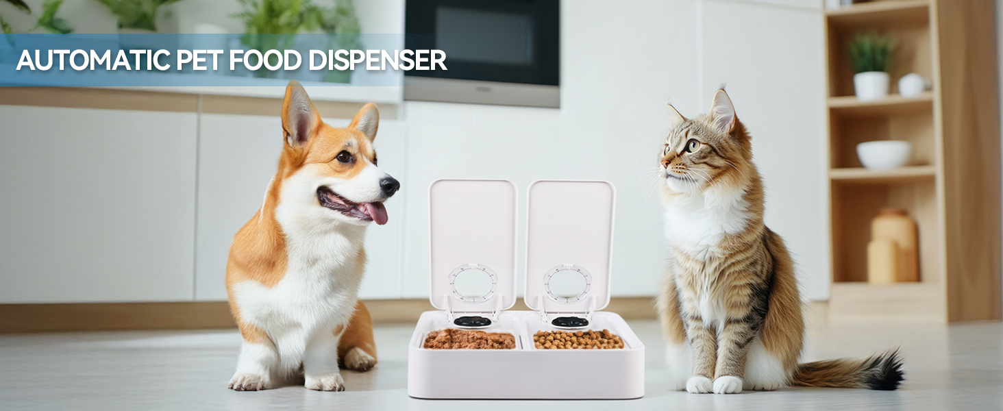 Автоматичний диспенсер для котячого та собачого корму ALL FOR PAWS: таймер, миється, для сухого та вологого корму