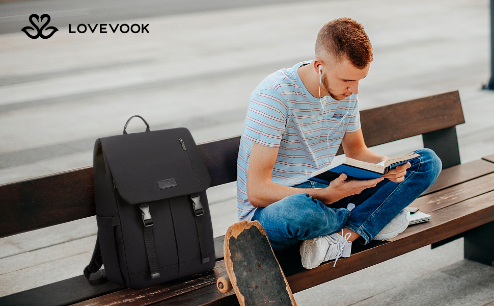 LOVEVOOK Рюкзак для жінок Елегантний 15.6 дюймів для ноутбука Водостійкий Шкільний рюкзак для дівчаток, підліток, жінок, для навчання, роботи, подорожей, бізнесу. Кольори: сірий, білий, рожевий, чорний (17.3 дюймів)