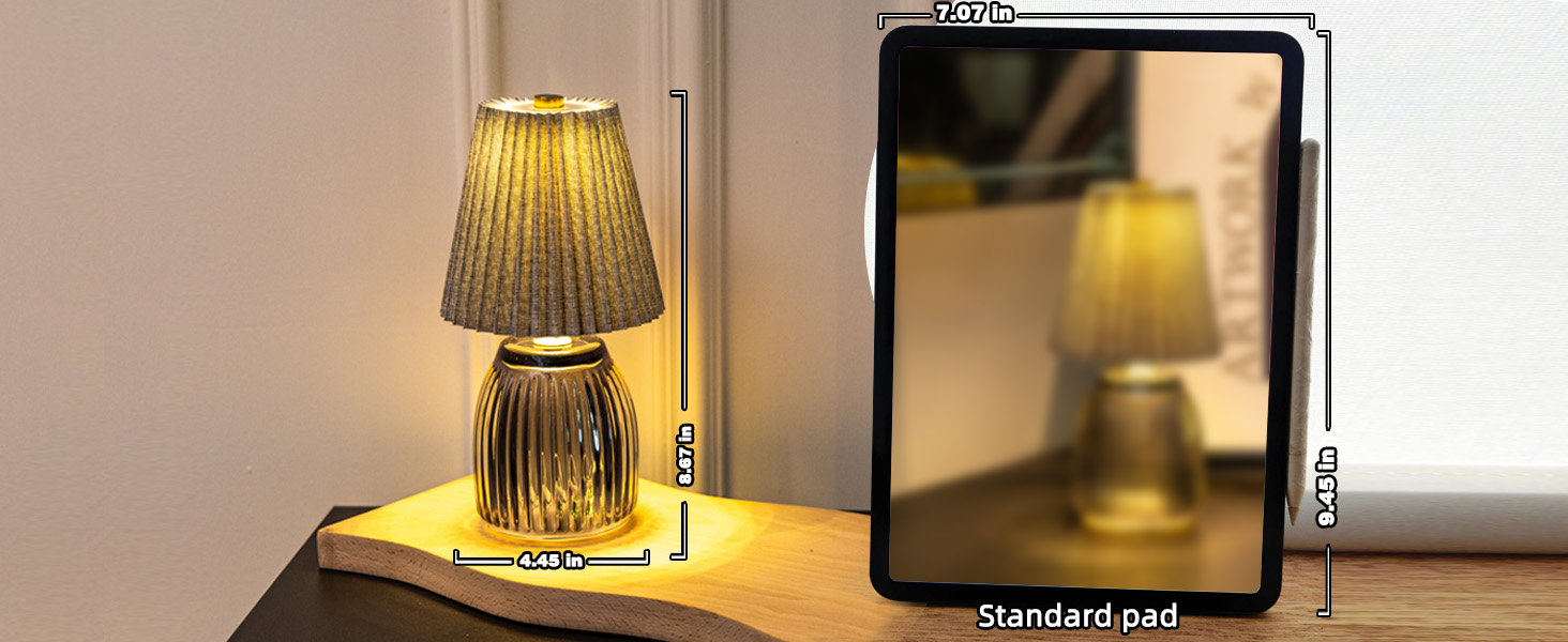 Настільна лампа MJ з таймером, акумуляторна, для дому та декору (сіра)