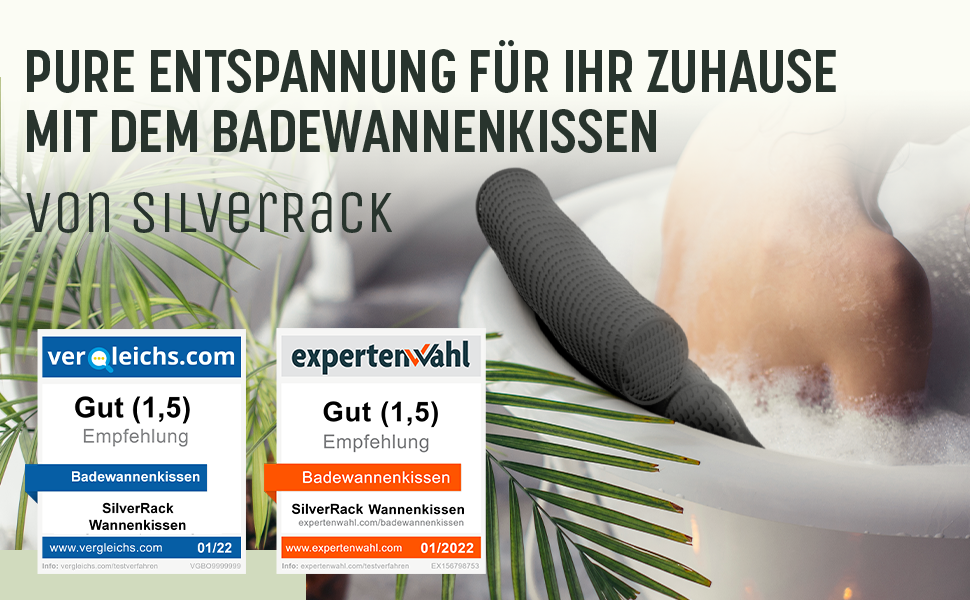 Подушка для ванни SilverRack, м'яка 4D, біла, з присосками, ергономічна, аксесуар для ванни