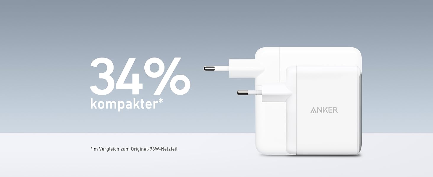 Зарядний пристрій Anker Nano II 100W: 3 порти USB-C для MacBook Pro/Air, iPad, Galaxy, iPhone та інших пристроїв