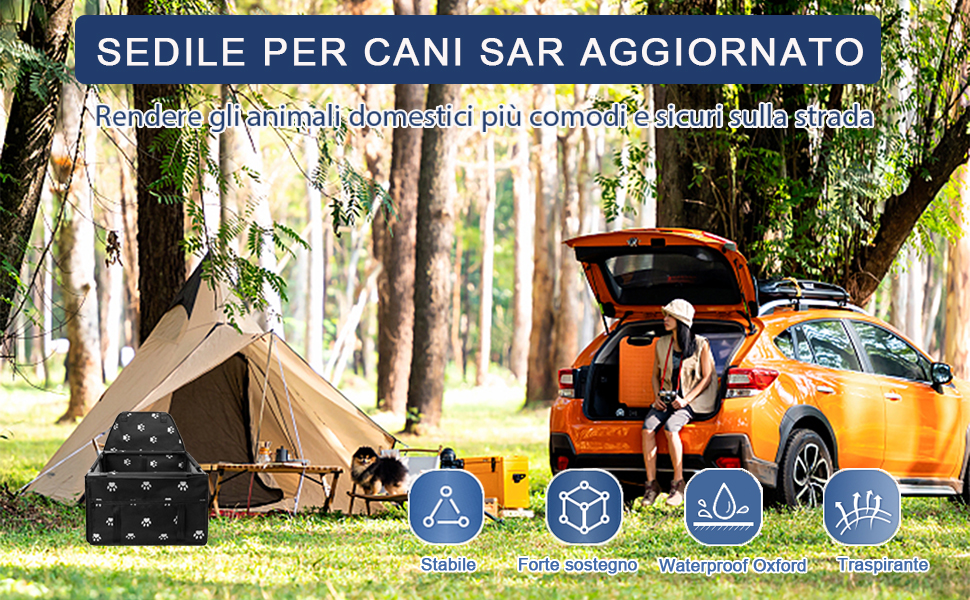 Автомобільний лежак для собак: безпечний, водонепроникний, для маленьких та середніх порід