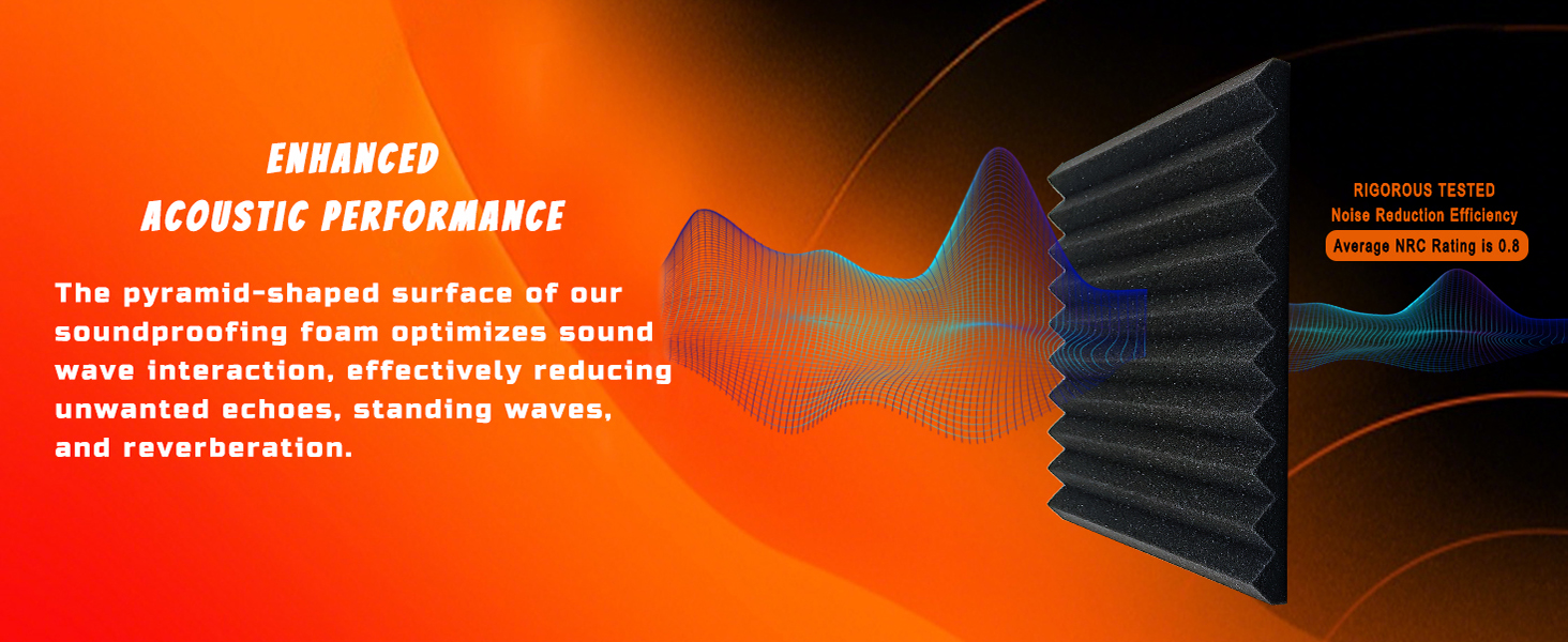 Самоклеїться акустичні панелі з шумопоглинаючого поролону, звукоізоляційні плити для студії та офісу, чорні, 30x30x2.5 см (48 штук)