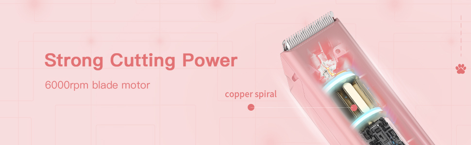 Набір для догляду за тваринами: професійна машинка для стрижки собак та котів, безшумна, акумуляторна, рожева