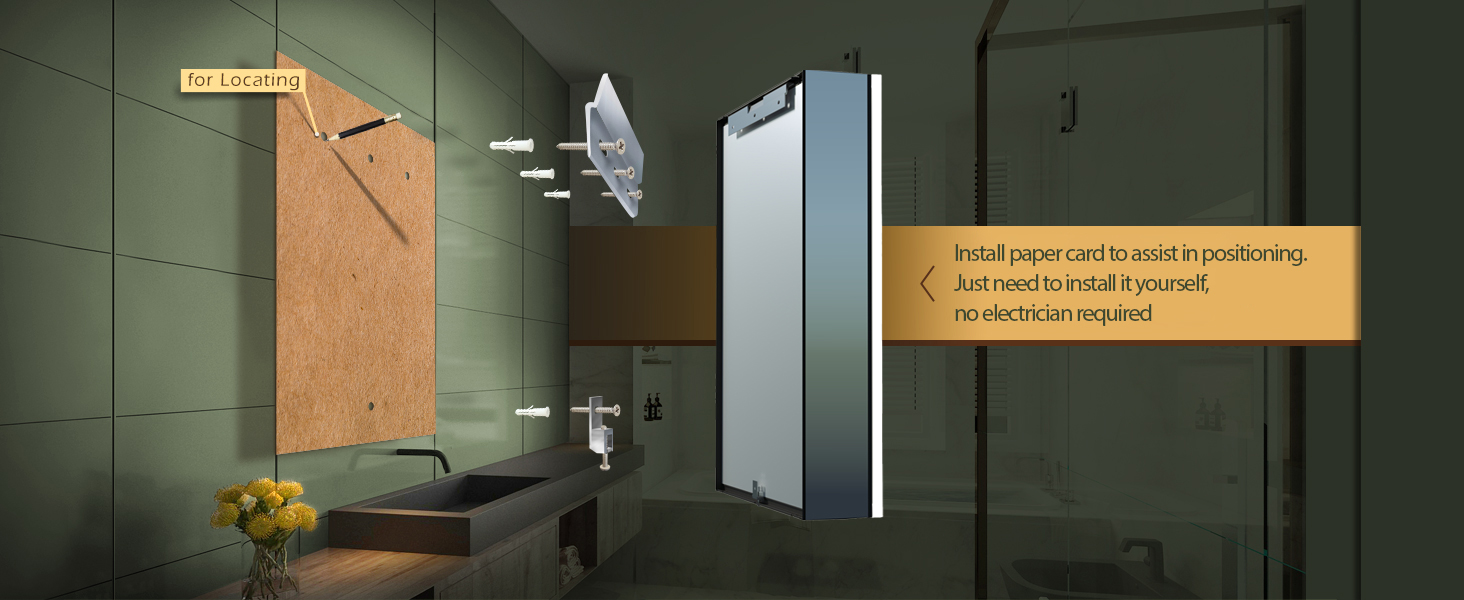 LED дзеркальна шафка для ванної кімнати KWW з підсвічуванням, регульованою температурою світла, протитуманним покриттям та USB роз'ємами (2 дверцята, 80x70 см)