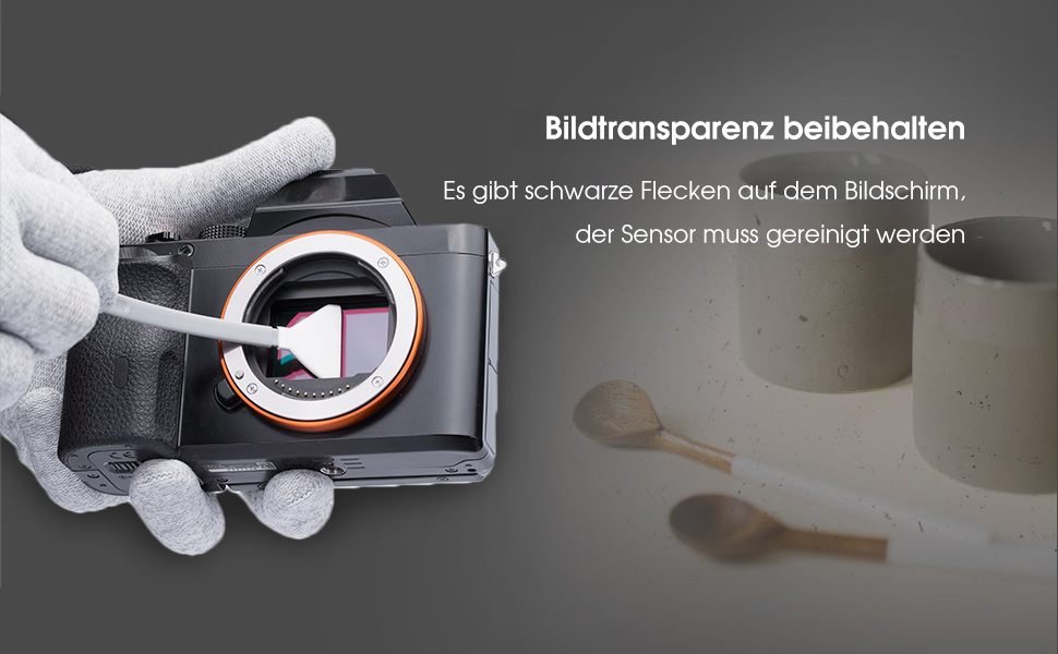 Набір для чищення сенсора камери VSGO (12 шт.) з розчином 10 мл, сухими стікерами для CCD/CMOS, для Nikon, Sony, 24 мм