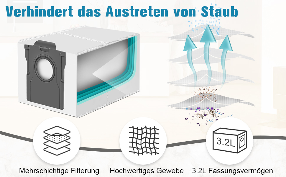 Запчастини для Dreame X30 Ultra, L10s Ultra Gen2, L40 Ultra AE, Mova E30 Ultra: комплект аксесуарів (2 основні щітки, 4 фільтри, 4 ганчірки для миття, 4 бічні щітки, 4 пилозбірники)