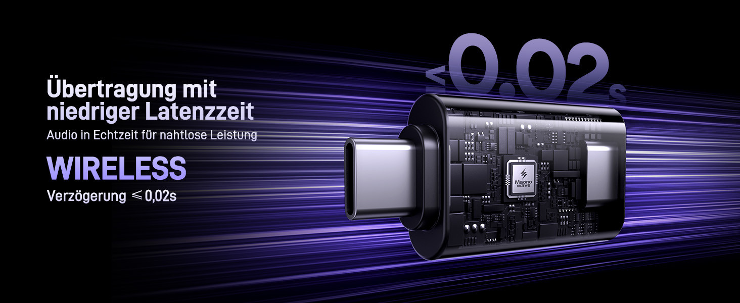 Мікрофон MAONO DM40 бездротовий для ПК з RGB підсвіткою та ШІ-зміною голосу, 3-рівнева шумоподавлення, для геймінгу, подкастингу та стрімінгу (чорний)