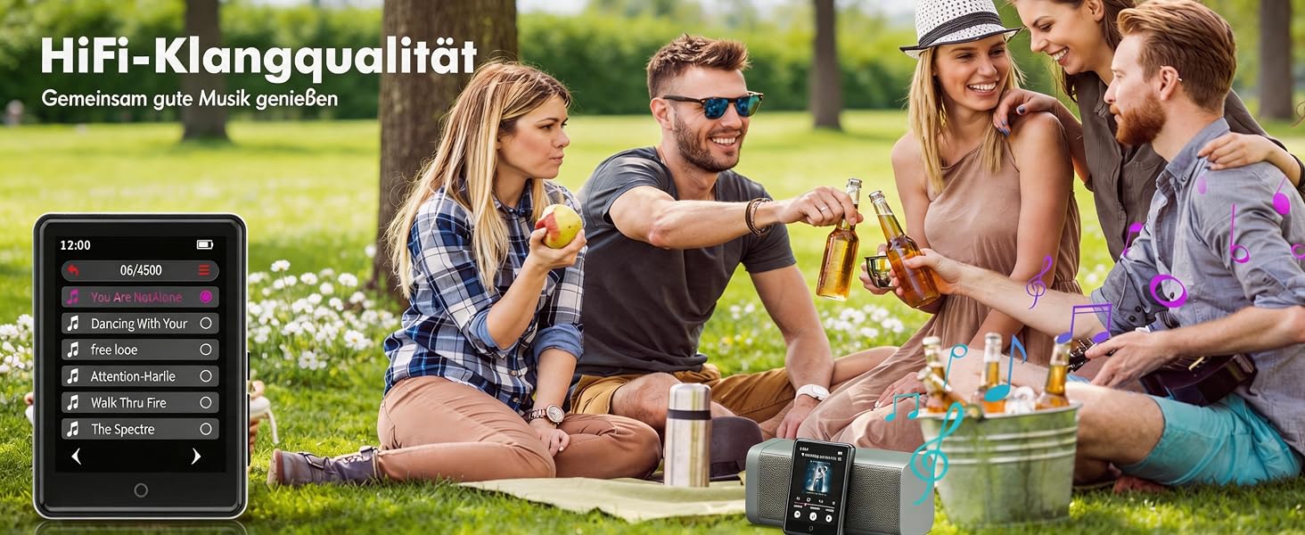 Дитячий MP3-плеєр з Bluetooth 5.3 та динаміком, 2.8