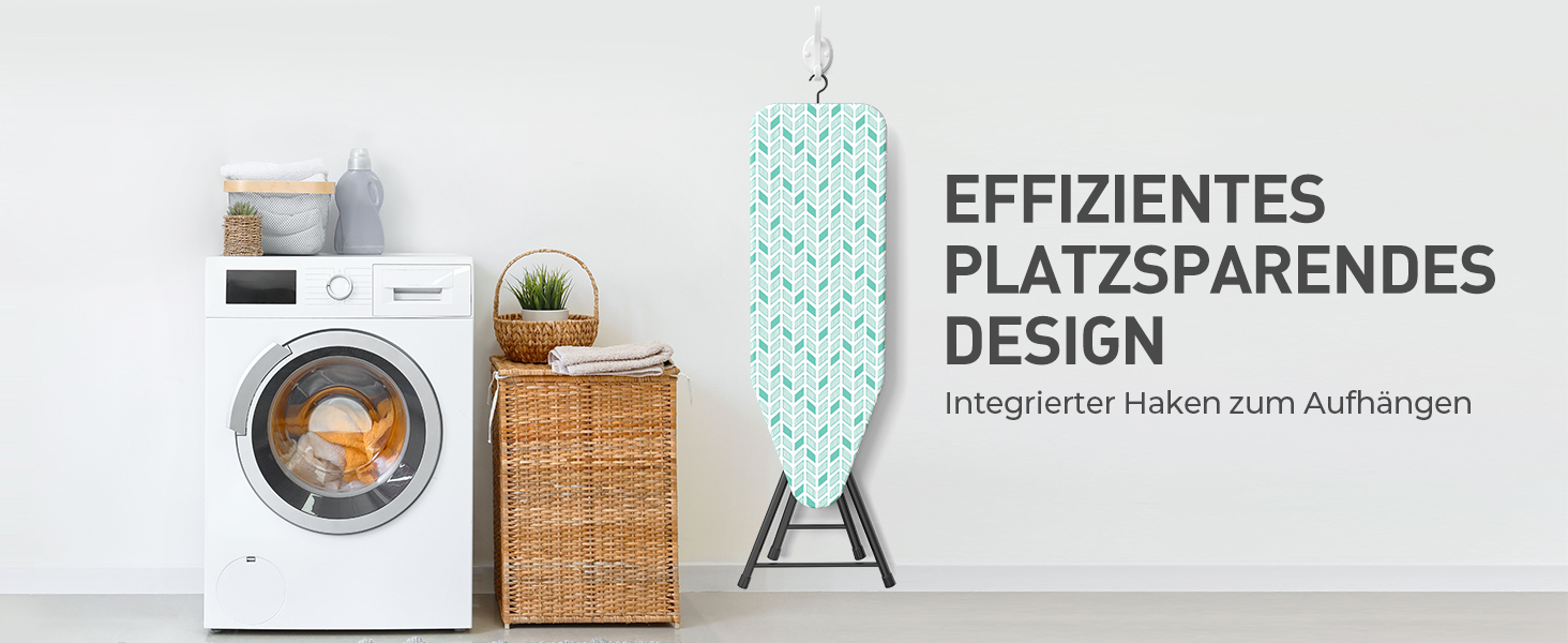 Прасувальна дошка LyriFine 2-в-1 для прасування з парою та звичайного прасування, стабільна, зелена