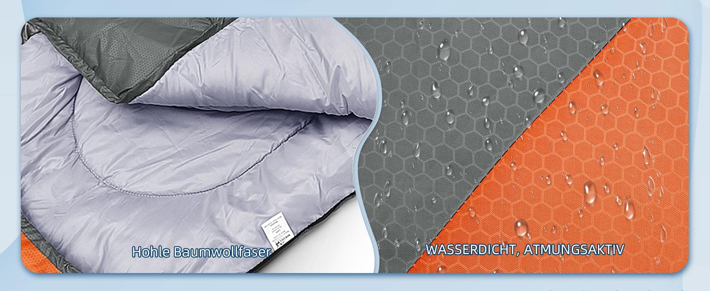 Zusentee 4-Season Sleeping Bag - Waterproof, Lightweight, Ultralight for Adults & Kids - Camping, Hiking, Travel