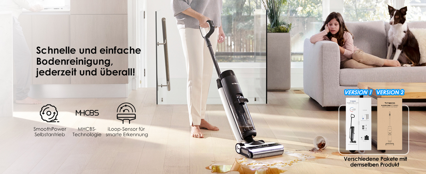 Вертикальний миючий пилосос Tineco Floor ONE S7 Pro з функцією FlashDry та системою DualBlock