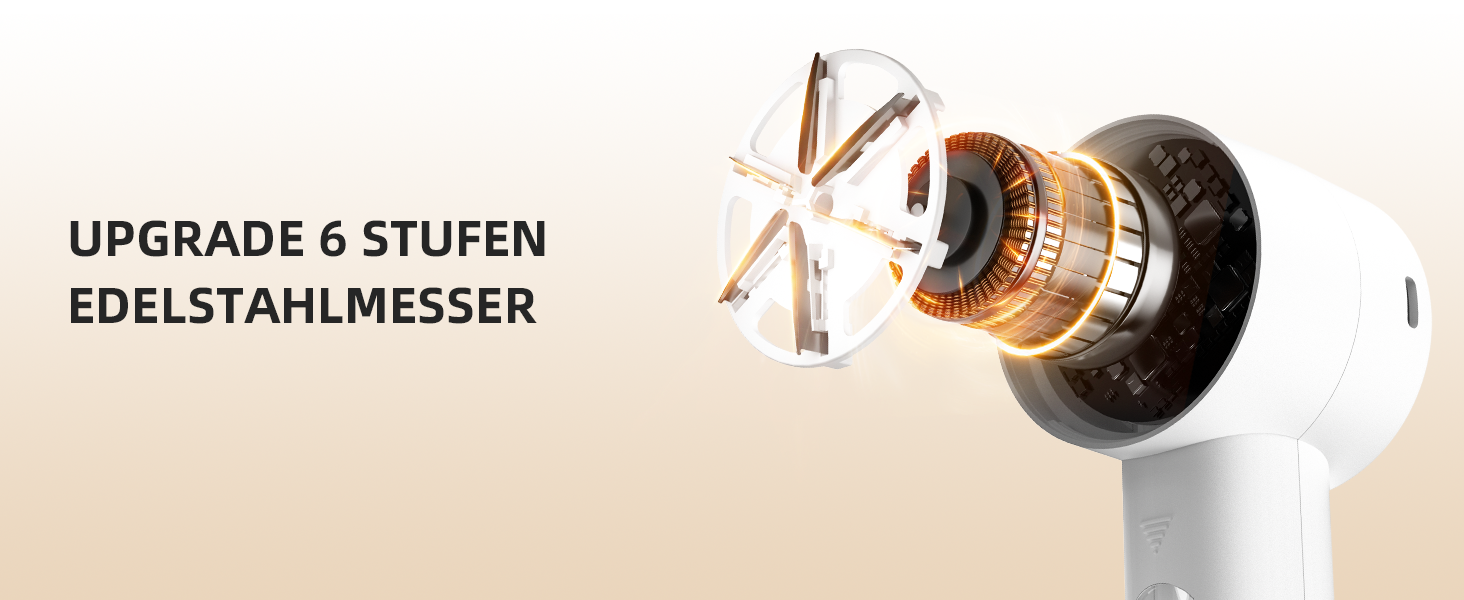 Електричний видалення ворсу для одягу з 6 лезами та 3 швидкостями, LED-дисплей, Elfenbein