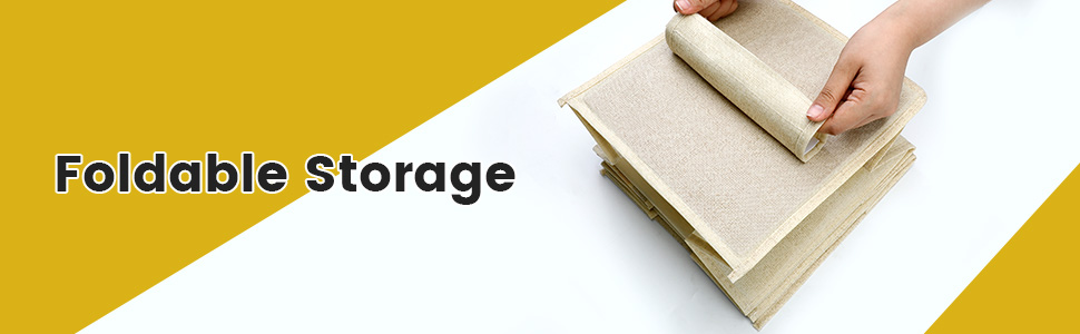 Органайзер для шафи AiQInu з 3 відділеннями, бамбуковий, бежевий (Medium)