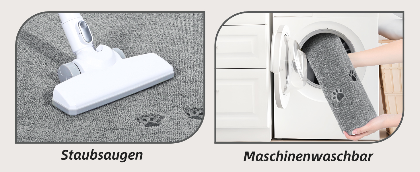BEQHAUSE Non-Slip Stair Treads - 15 Piece Set - Washable Carpet for Kids, Seniors & Pets - 22x70cm Polyester & TPE
