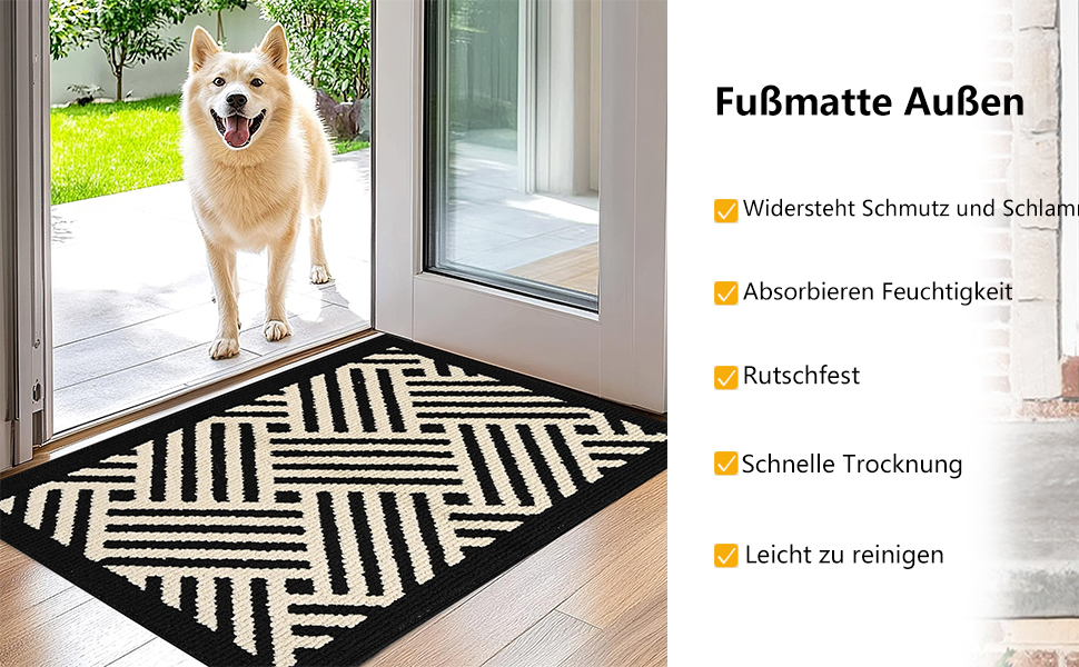 Килимок для дому та вулиці Senerma 60x90 см. Миючий, водовідштовхуючий, антиковзаючий. Підходить для входу, тераси, саду.
