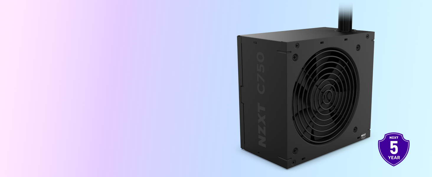 Блок живлення NZXT C850 Gold ATX 3.1, 850W, повністю модульний, 80 Plus Gold, чорний