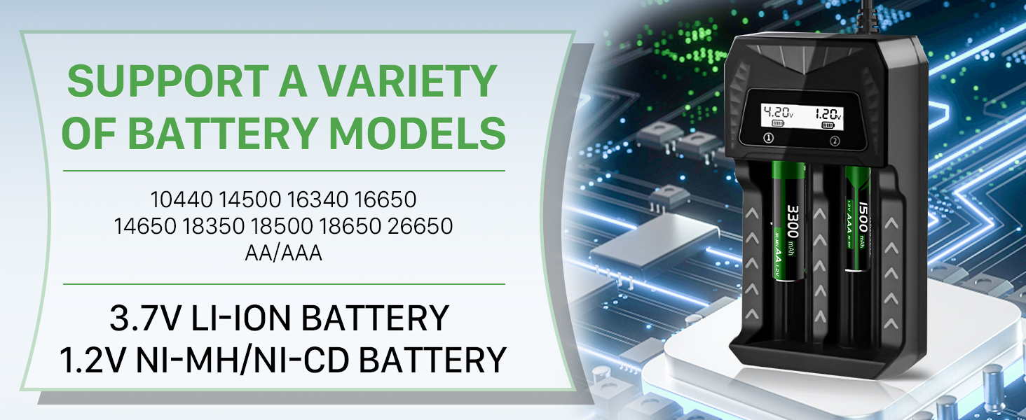 Зарядний пристрій для акумуляторів 18650 з LCD дисплеєм, 12 слотів, універсальний, швидка зарядка для 26650, 16340, 14500, 18350, 18500 AA AAA (тільки зарядний пристрій)