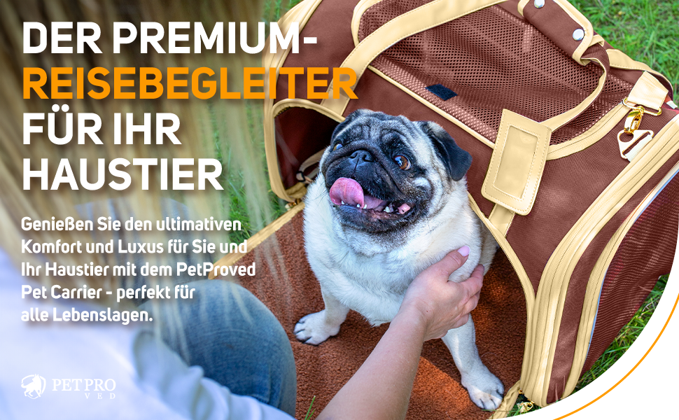 Транспортна переноска для кота та собаки, сумка-переноска для маленьких собак та котів, коричнева, 51 x 36 x 33 см