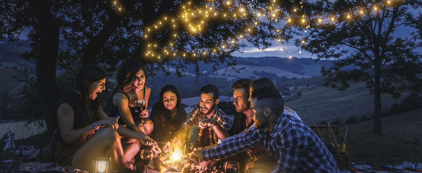 Гірлянда світлодіодна 15м, 100 LED, для дому та саду, IP44, 8 режимів, вологостійка, для дитячої кімнати, декору тераси та балкону