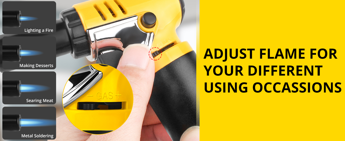 Пальник Бунзена TBTEEK T907 з газовим манометром, для приготування їжі, випічки, кемпінгу, рукоділля та паяння (бутан не входить)