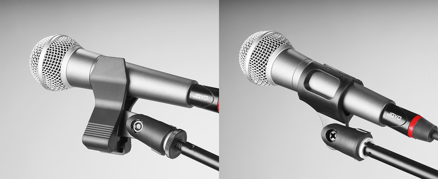 Підставка для мікрофона GUITTO з двома тримачами для смартфона/планшета, регульований кріплення, важка основа, для стрімінгу, подкастів, запису та живих виступів (GMS-04)