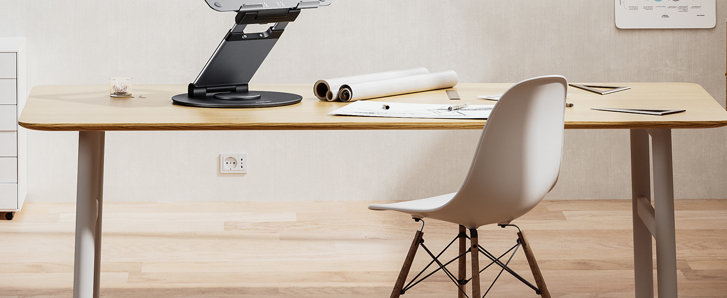 NULAXY Adjustable Laptop Stand - 360° Swivel Base, Height Adjustable up to 20